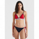 String Side Tie Cheeky Bikini Desert Sky  TOMMY HILFIGER