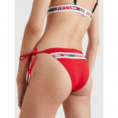 String Side Tie Cheeky Bikini Desert Sky  TOMMY HILFIGER