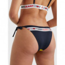 String Side Tie Cheeky Bikini Magnetic y  TOMMY HILFIGER