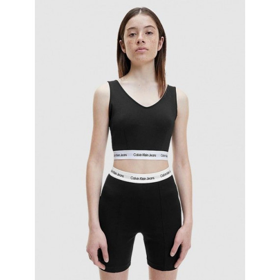 Contrast Tape Milano Strappy Top Ck Blac  CALVIN KLEIN