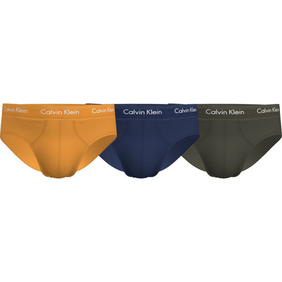 Hip Brief 3PK Orange/blue Shadow/process  CALVIN KLEIN