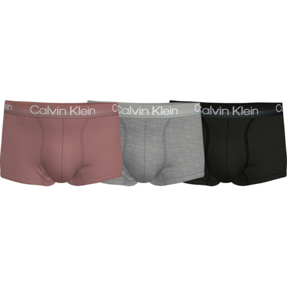 Trunk 3PK Black/grey Heather/ Red Grape  CALVIN KLEIN