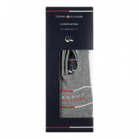 Th Men Footie High Cut Giftbox 4P Grey M  TOMMY HILFIGER - Guanxe Atlantic Marketplace