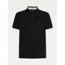 Core 1985 Regular Polo Black  TOMMY HILFIGER