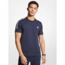 New Evergreen Logo Tee Midnight  MICHAEL KORS