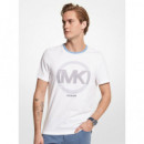 Grid Mk Tee White  MICHAEL KORS