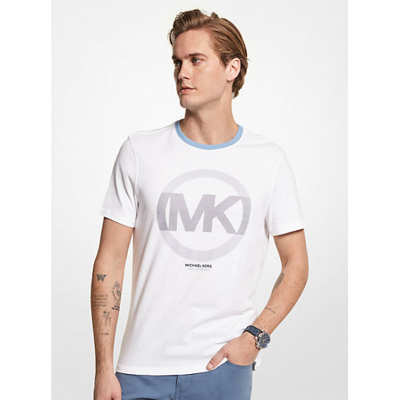 Grid Mk Tee White  MICHAEL KORS