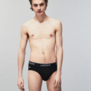 Pack de 3 Slips Negros  LACOSTE