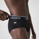 Pack de 3 Slips Negros  LACOSTE