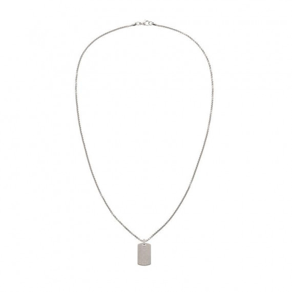 Collar Ac Inox Colg Rectang Logo Marca  TOMMY HILFIGER