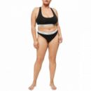 Plus Womens Thong Black  CALVIN KLEIN