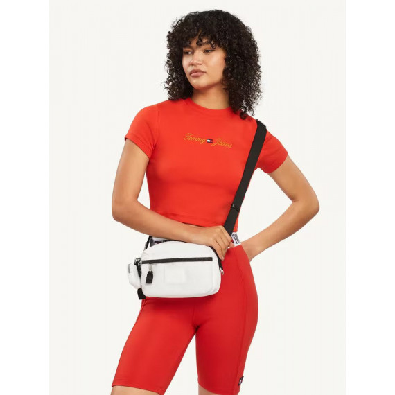 Tjw Linear Logo Tee Wagon Red  TOMMY JEANS