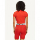 Tjw Linear Logo Tee Wagon Red  TOMMY JEANS