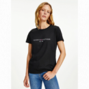 Heritage Hilfiger C-nk Reg Tee Black  TOMMY HILFIGER
