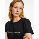 Heritage Hilfiger C-nk Reg Tee Black  TOMMY HILFIGER