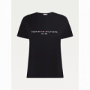 Heritage Hilfiger C-nk Reg Tee Black  TOMMY HILFIGER