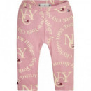 Baby Rib Legging Pink Shade Allover  TOMMY HILFIGER
