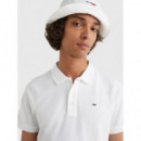 HD Tjm Original Fine Polo S/s White  TOMMY JEANS