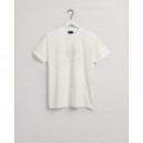 Reg Tonal Shield Ss T-shirt Eggshell  GANT