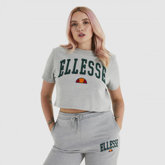 Mondo Crop T-shirt Grey Marl  ELLESSE
