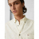 Monogram Fil Coupe Cf Shirt Ivory / Clas  TOMMY HILFIGER