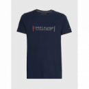 Text Bar Corp Tee Desert Sky  TOMMY HILFIGER
