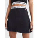 Tjw Logo Waistband Skirt Black  TOMMY JEANS
