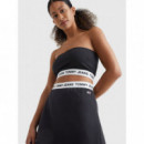Tjw Logo Waistband Skirt Black  TOMMY JEANS