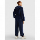 Tjw Velour Badge Sweatpant Twilight Navy  TOMMY JEANS