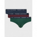 3P Brief Des Sky/hunter/deep Burg  TOMMY HILFIGER