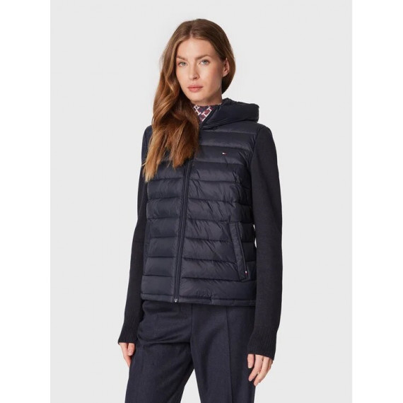 Sorona Logo Knit Mix Jkt Desert Sky  TOMMY HILFIGER