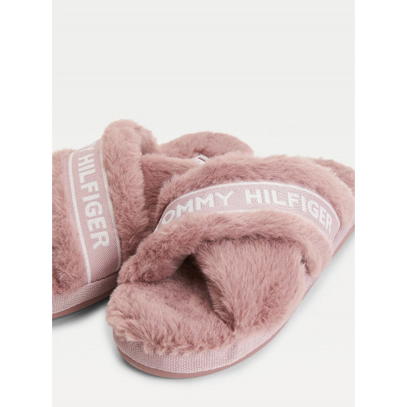 Tommy Furry Home Slipper Desert Mauve  TOMMY HILFIGER