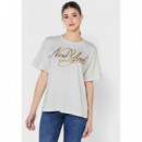 Rlx Ny Metallic C-nk Ss Ecru  TOMMY HILFIGER