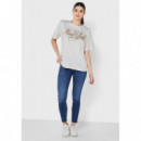 Rlx Ny Metallic C-nk Ss Ecru  TOMMY HILFIGER