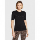 Chantal Rn Ss Swtr Blackened Blue  GUESS