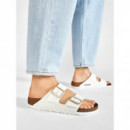Arizona Bf Patent White  BIRKENSTOCK