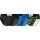 Hip Brief 3PK Blrd Lp Pr_fbls Grn, Ampfd  CALVIN KLEIN