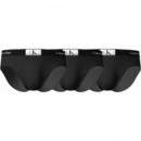 Hip Brief 3PK Black, Black, Black  CALVIN KLEIN
