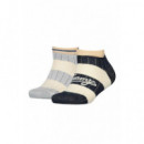Th Kids Sneaker 2P Rugby Stripe Navy  TOMMY HILFIGER