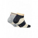 Th Kids Sneaker 2P Rugby Stripe Navy  TOMMY HILFIGER