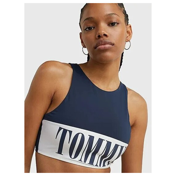 High Neck Crop Top  (ext Sizes) Twilight  TOMMY HILFIGER