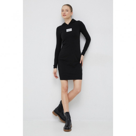 Logo Box Tight Hoodie Dress Ck Black  CALVIN KLEIN