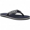 Chanclas Tommy Azul  TOMMY HILFIGER