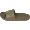 Chanclas Tommy - Debossed Th Pool Slide Faded Military  TOMMY HILFIGER