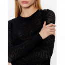 Paula All Over G Logo Top Black  GUESS