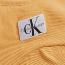 Badge Rib Bralette Top Crushed Orange  CALVIN KLEIN