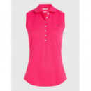 Slim Collar Detail Polo Ns Bright Cerise Pink  TOMMY HILFIGER
