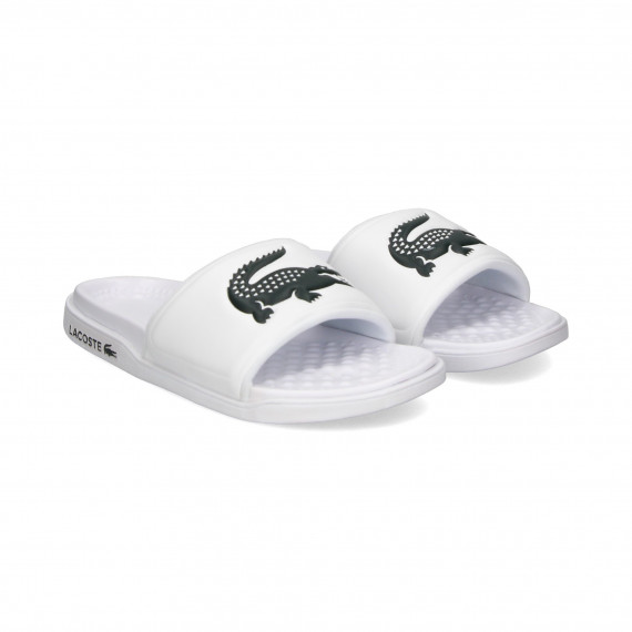 Serve Slide Dual 09221CMA Wht/dk Grn  LACOSTE