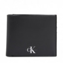 Monogram Soft Bifold W/coin Black  CALVIN KLEIN