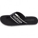 Im Mono Hilfiger Beach Sandal Black  TOMMY HILFIGER